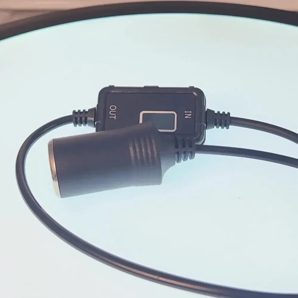USB to 12V Car Cigarette Lighter Socket Step Up Voltage Converter Cable