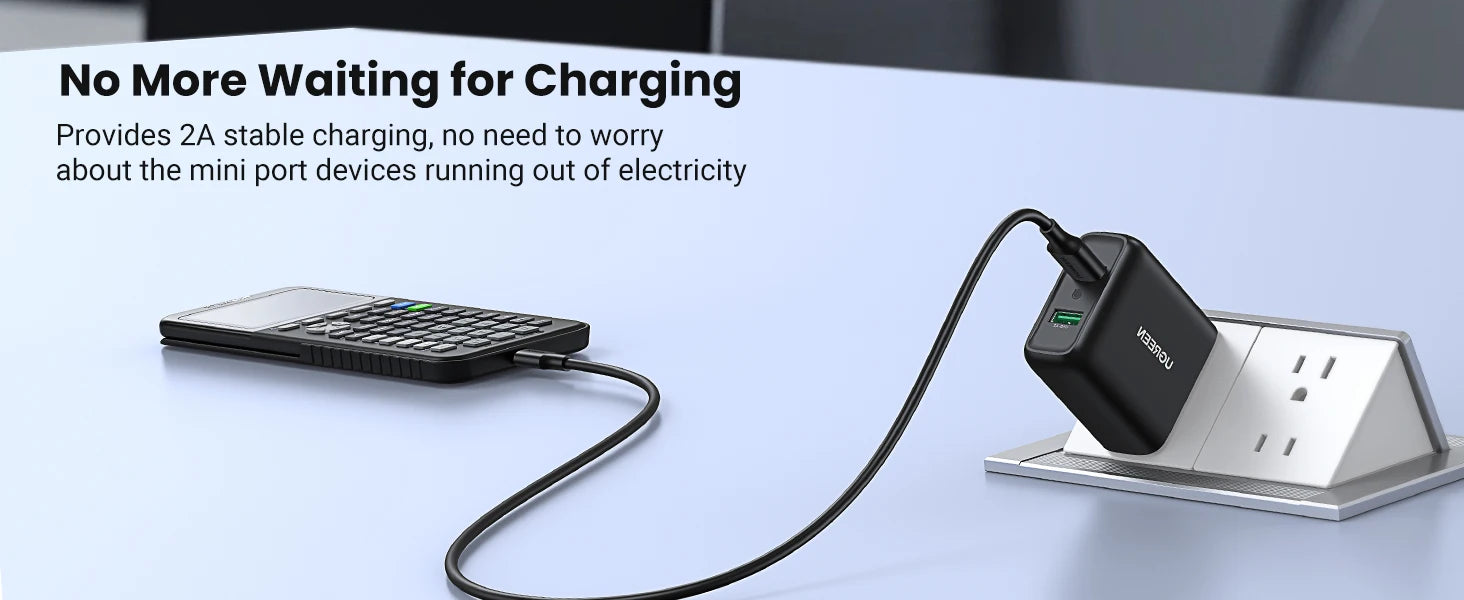 Mini USB to USB Fast Data Transfer and Charging Cable - 10