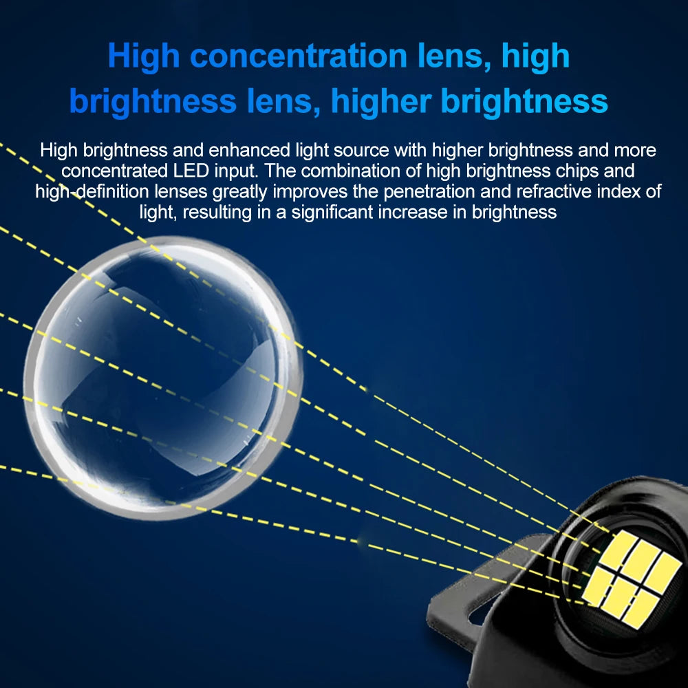 Universal 12V-24V LED Car Backup Reverse Parking Light