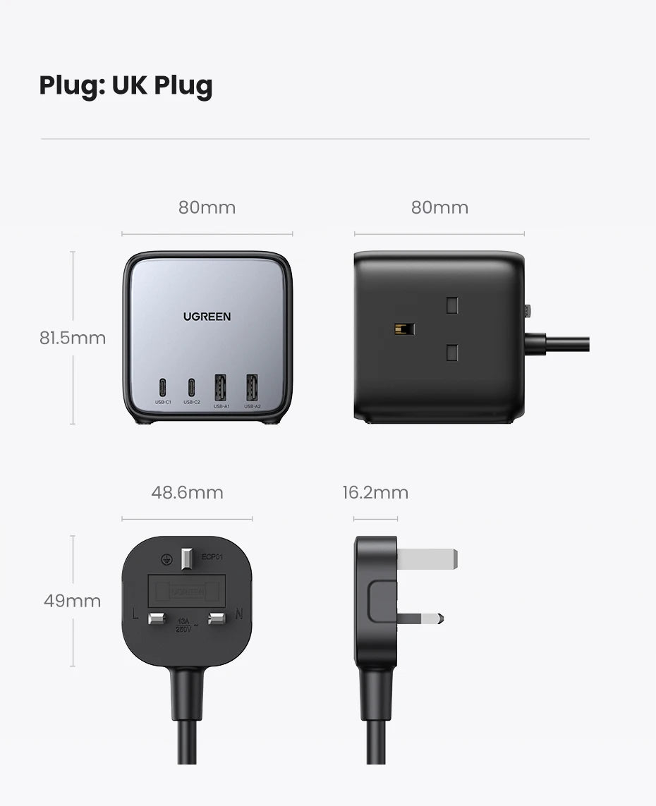 65W GaN Desktop Charging Station and Power Strip - 20