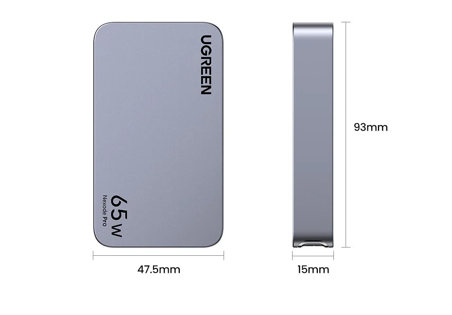 65W GaN Fast Wall Charger for Laptops and Smartphones