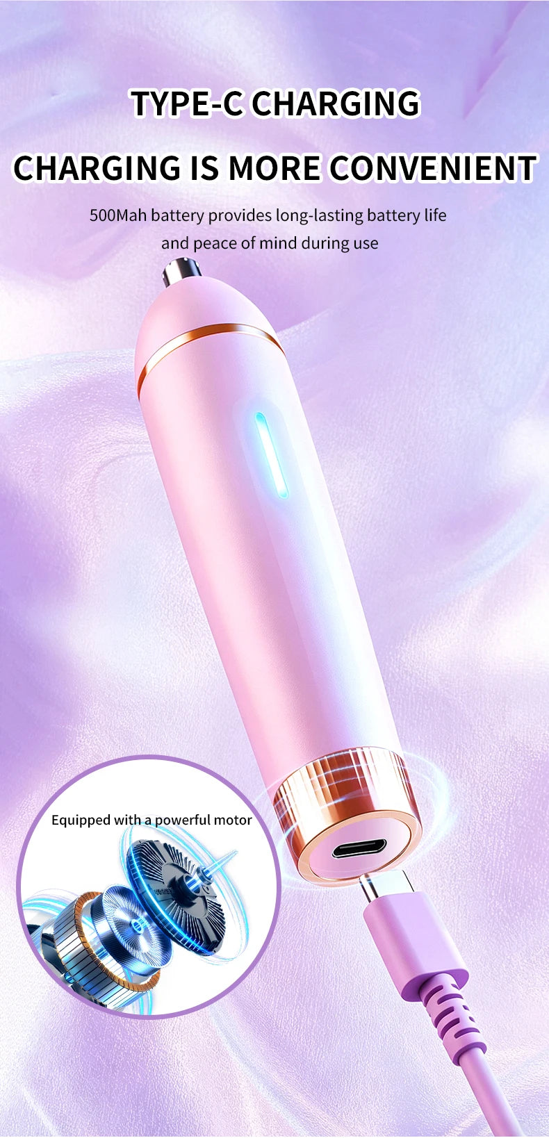 3-in-1 Electric Waterproof Women's Hair Shaver and Bikini Trimmer - 16