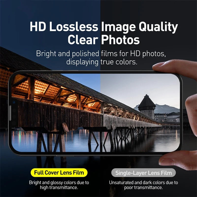 Tempered Glass Camera Lens Protector for iPhone 16 15 14 Series - 2