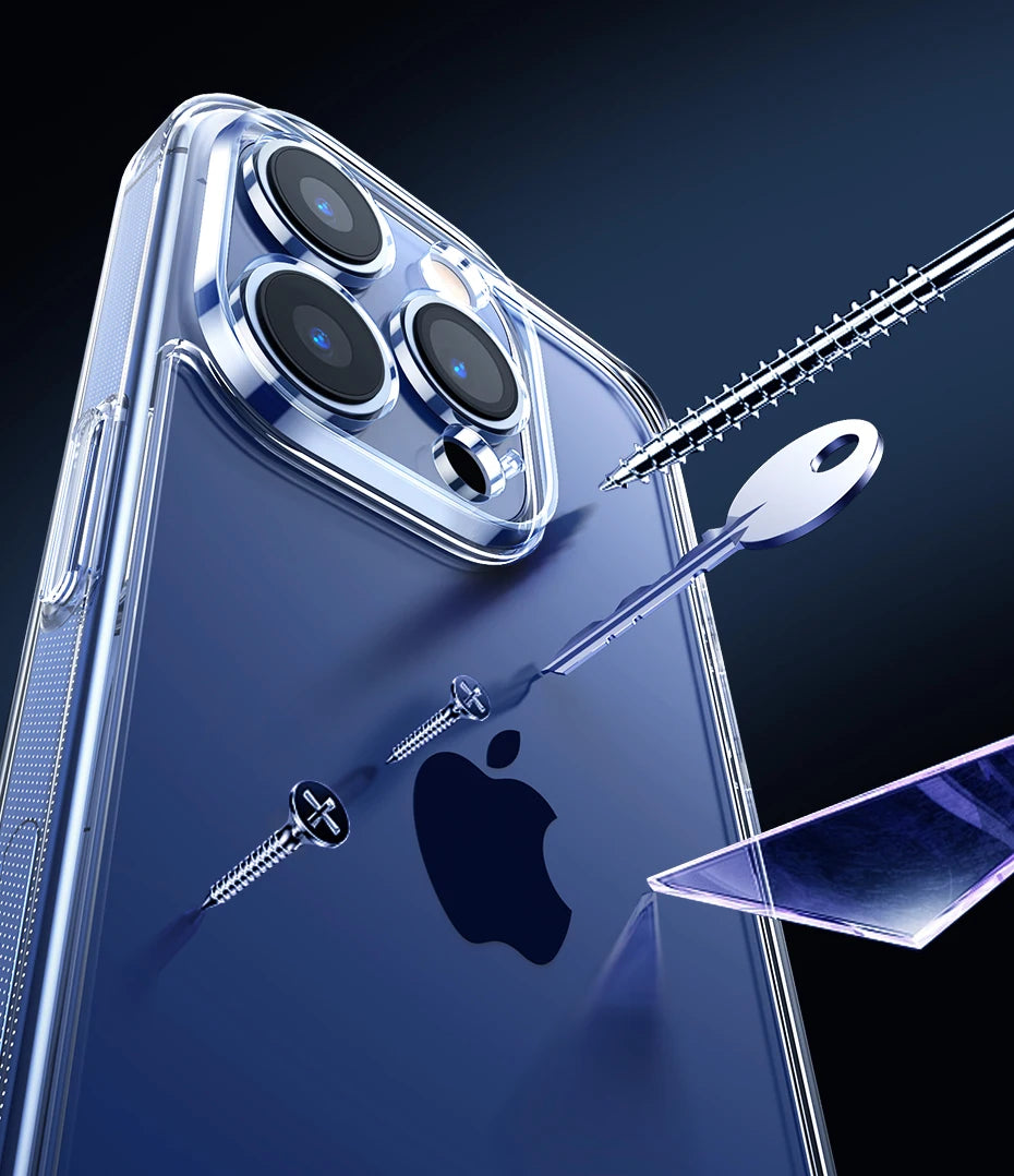 Shockproof Crystal Clear Protective Case for iPhone Series