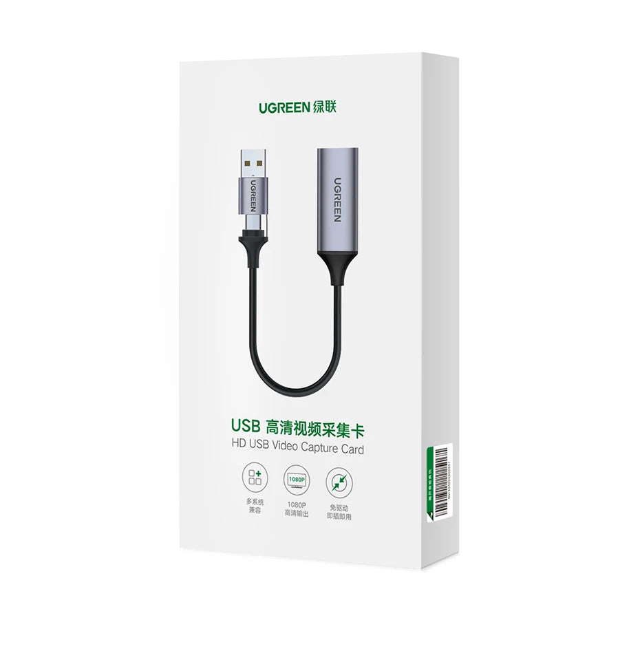 4K HDMI to USB-C Video Capture Card for Live Streaming and Recording