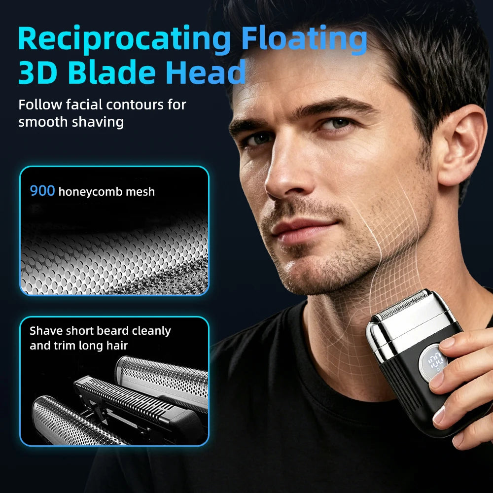 Portable Electric Foil Shaver for Men Wet and Dry Use - 9