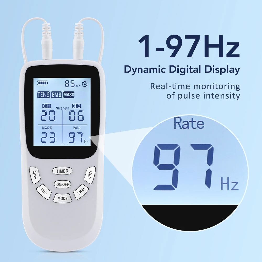 Digital TENS & EMS Muscle Stimulator for Pain Relief