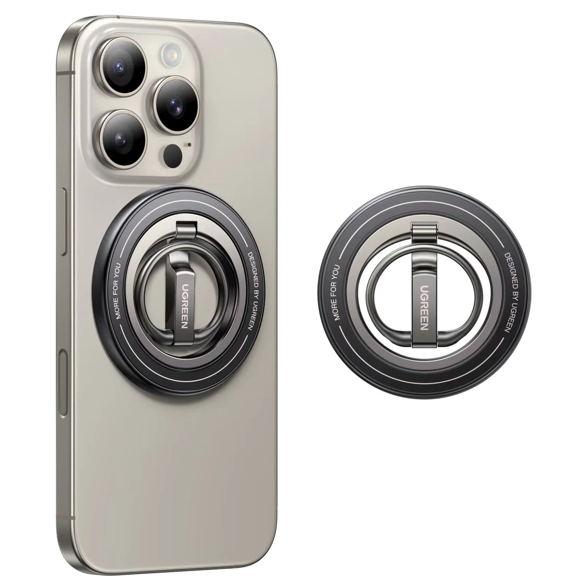 Magnetic Phone Ring Holder with 360° Rotation for MagSafe