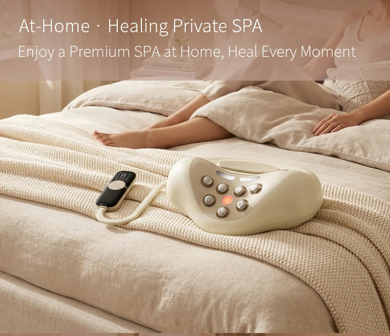4-in-1 Electric Neck Massager Pillow with Traction and Heat