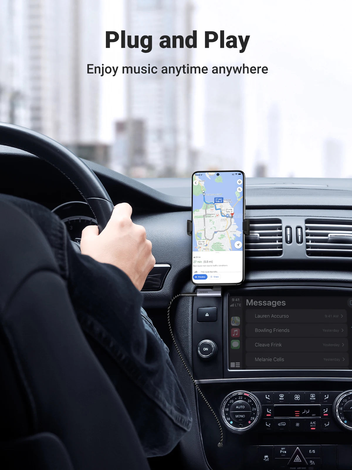 USB-C to 3.5mm Headphone Adapter with DAC Chip - 16