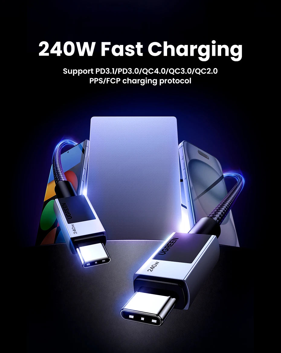 240W USB-C to USB-C Fast Charging Cable