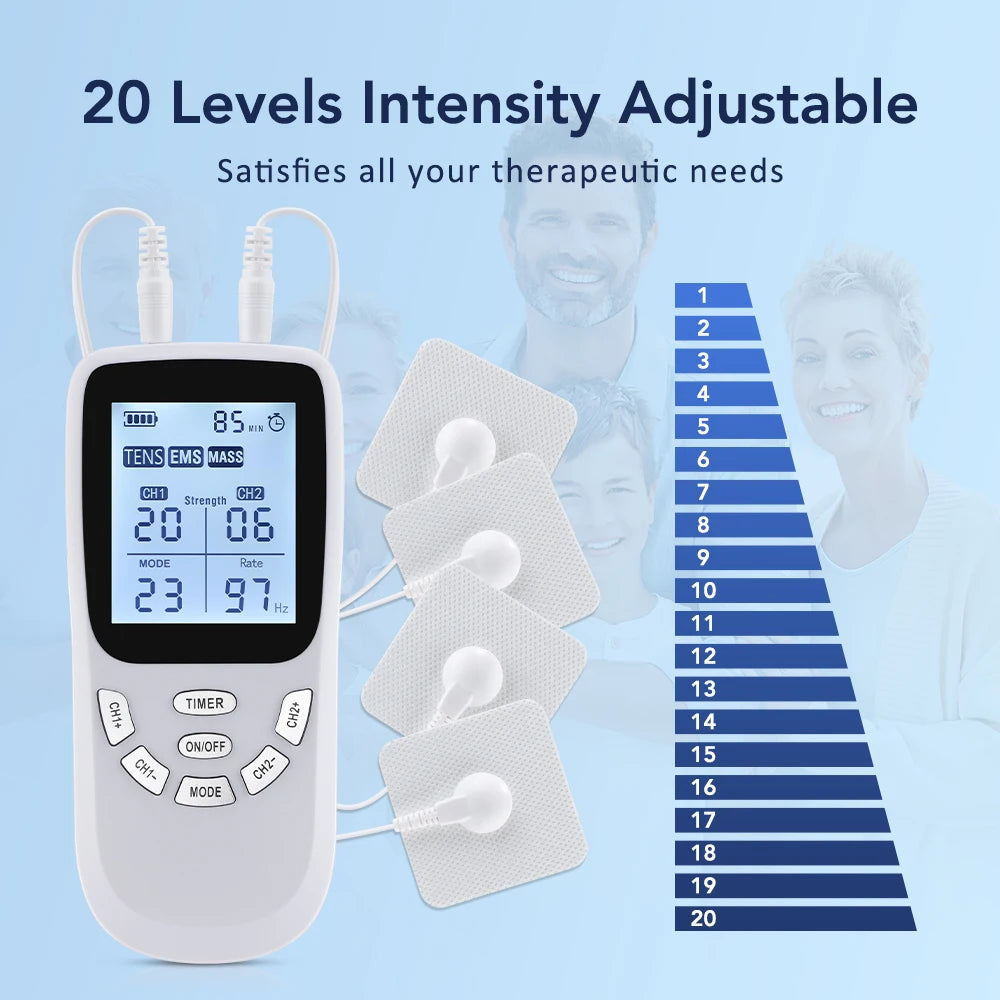 Digital TENS & EMS Muscle Stimulator for Pain Relief