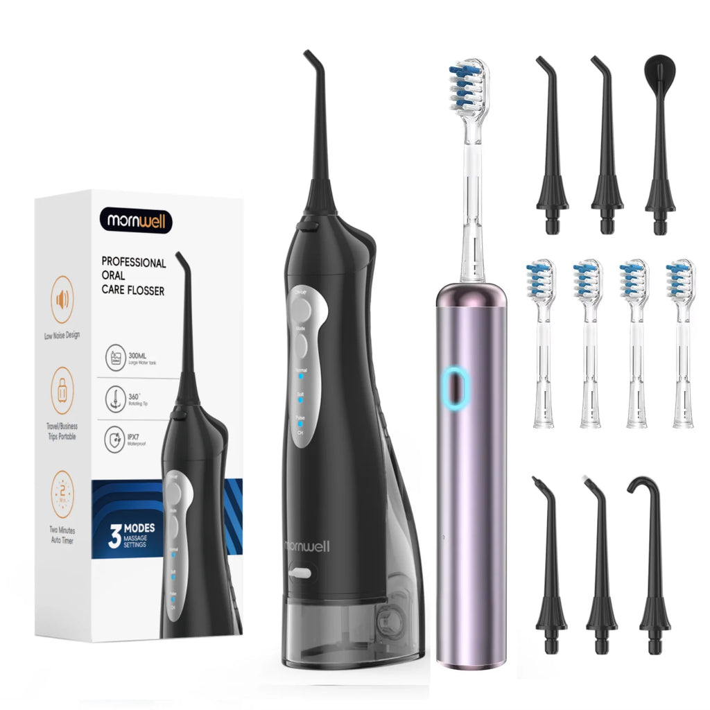 Portable Oral Irrigator and Electric Toothbrush Dental Care Set