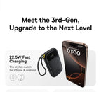 22.5W Fast Charging Power Bank with Built-in Cables