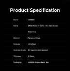 9D Full Coverage Tempered Glass Screen Protector for iPhone 17 Series