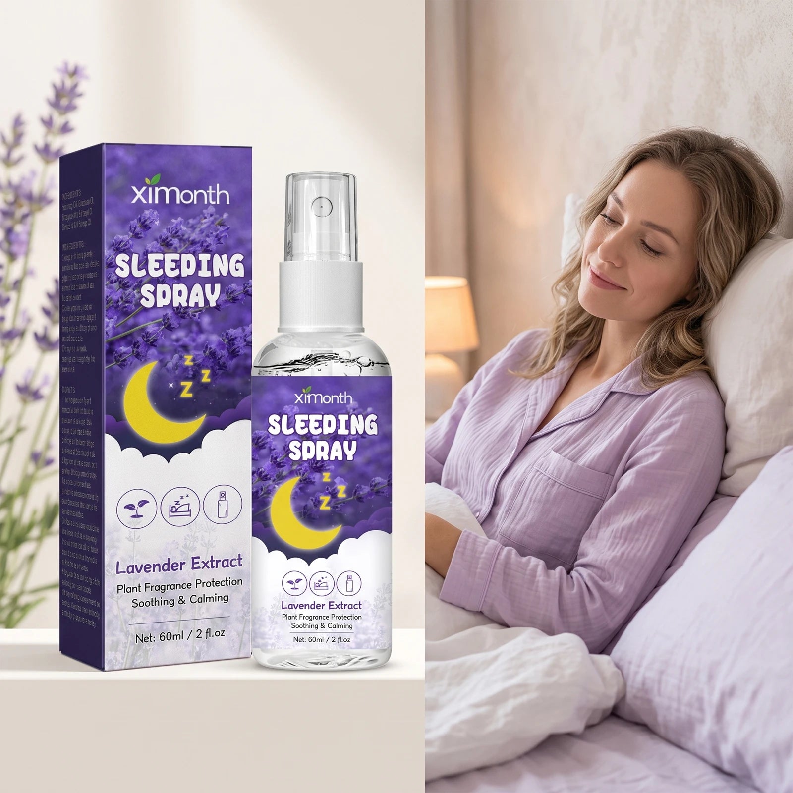 Lavender Calming Sleep Mist for Restful Nights - 5