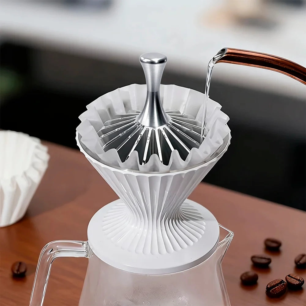 Hand Brew Coffee Filter Paper Shaping Press - 4