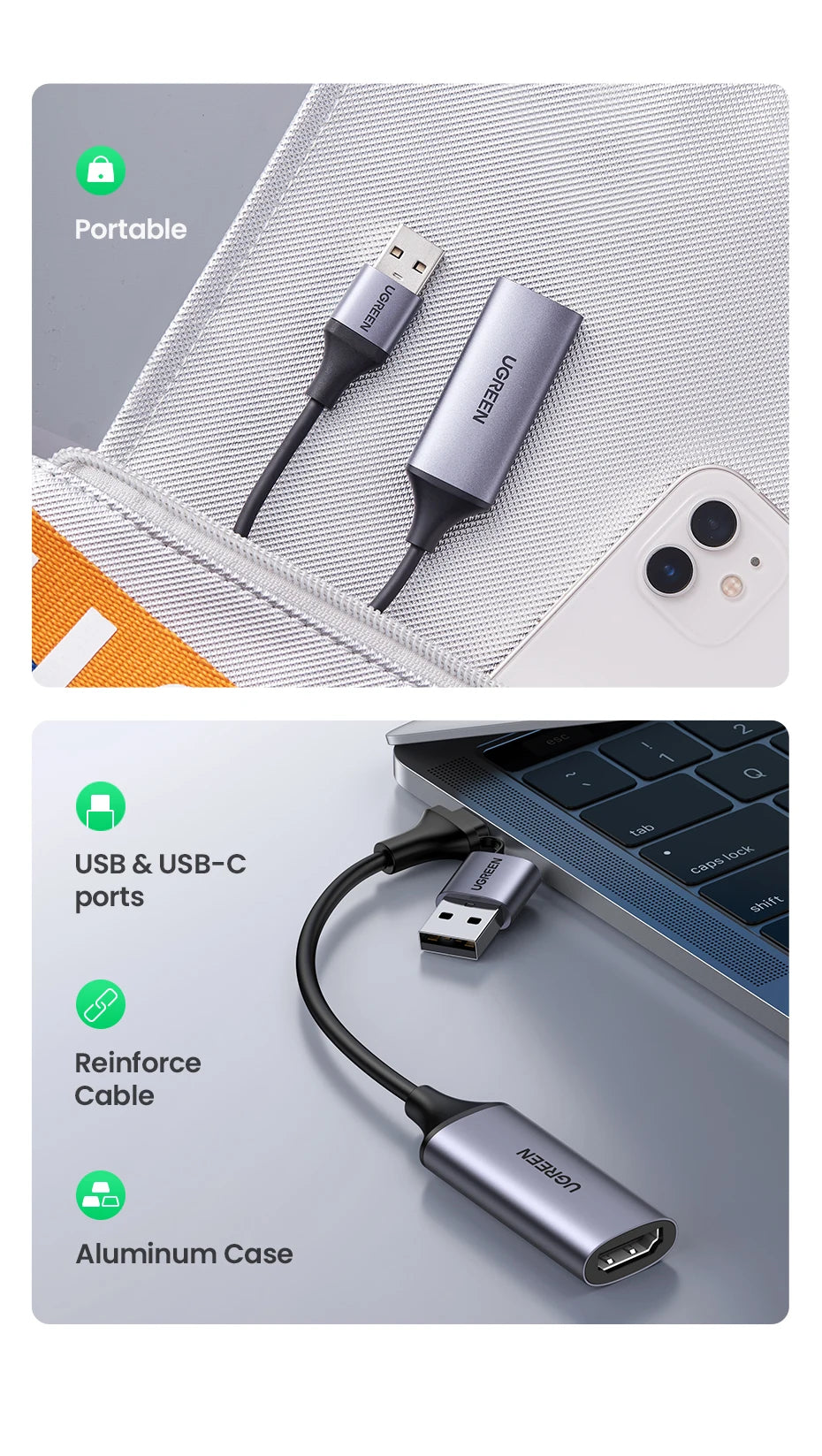 4K HDMI to USB-C Video Capture Card for Live Streaming and Recording - 15