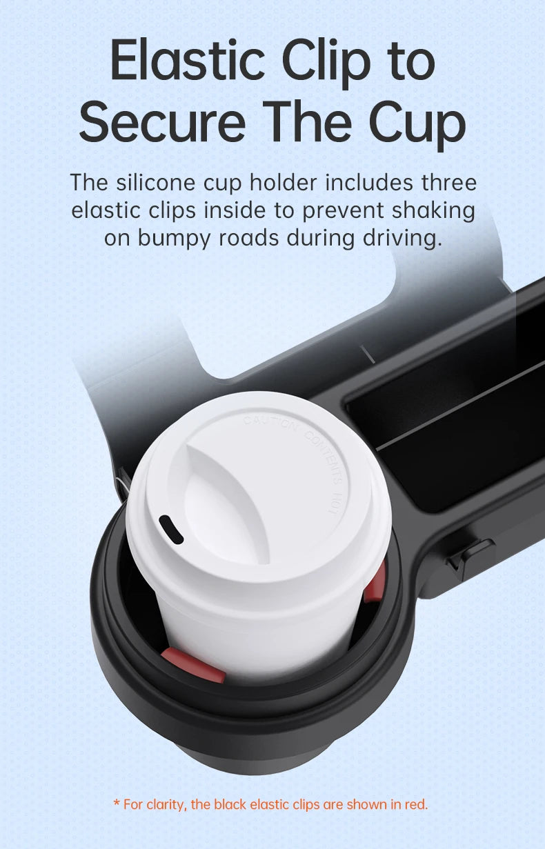 Car Window Hanging Storage Organizer Tray with Cup and Phone Holder - 10