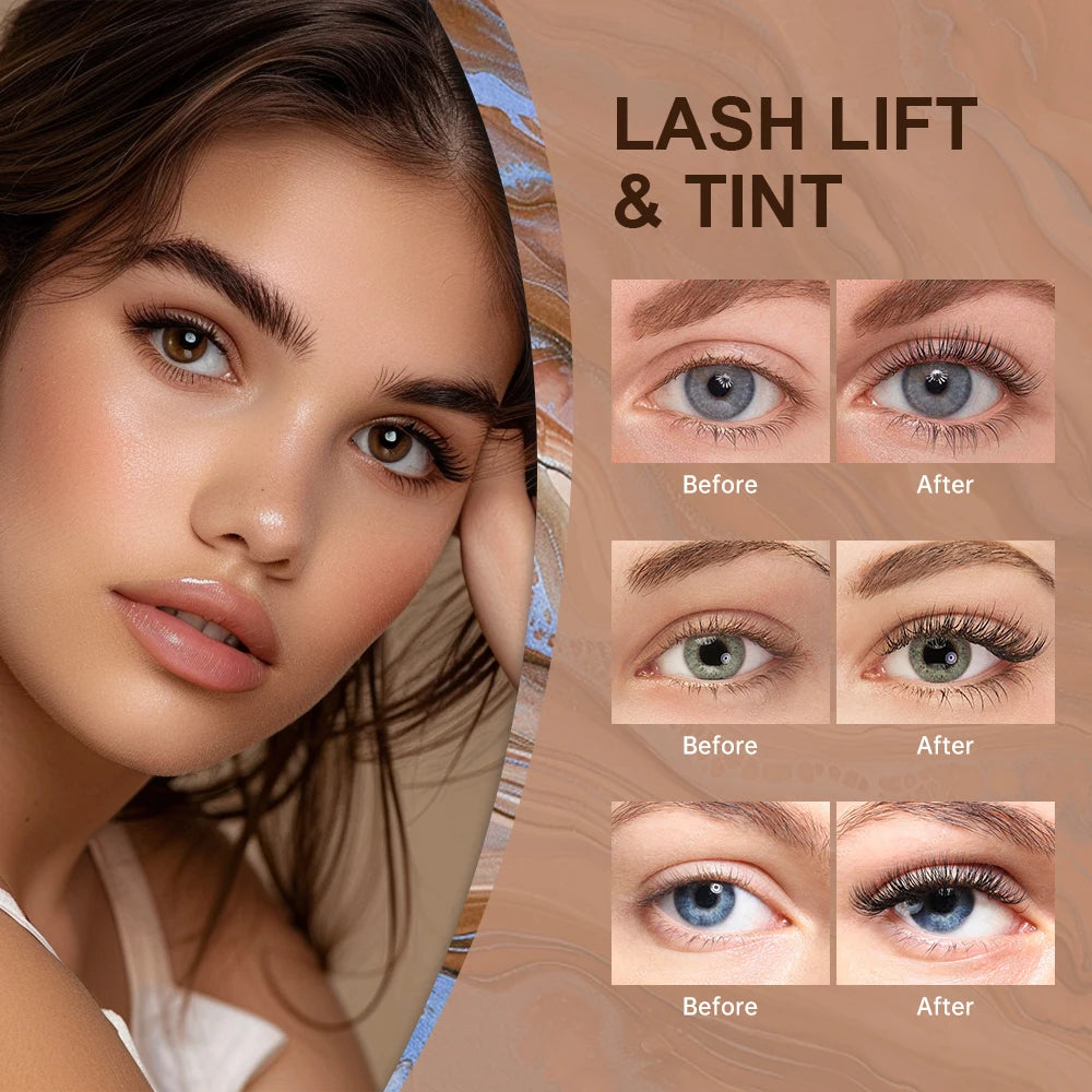 Professional Eyelash Lift and Eyebrow Tinting Kit