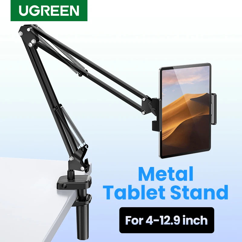 Adjustable Long Arm Tablet and Phone Stand for Desk