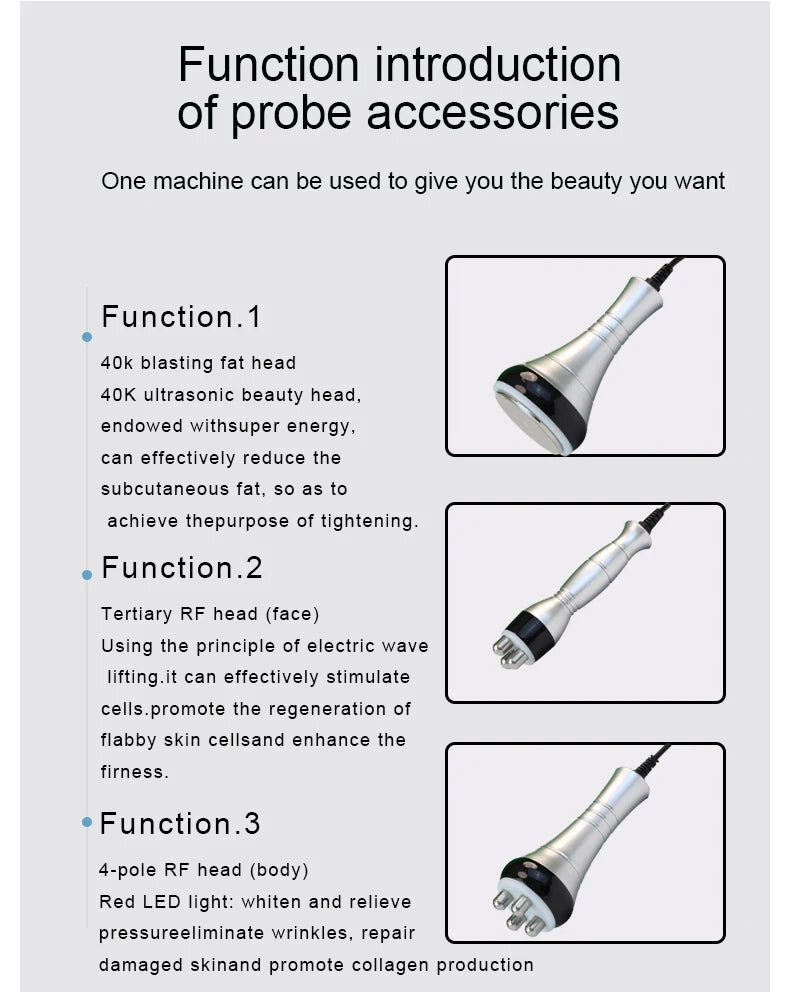 40K Ultrasonic Cavitation and RF Body Shaping Machine