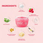 Raspberry Vanilla Sugar Body Scrub for Exfoliation