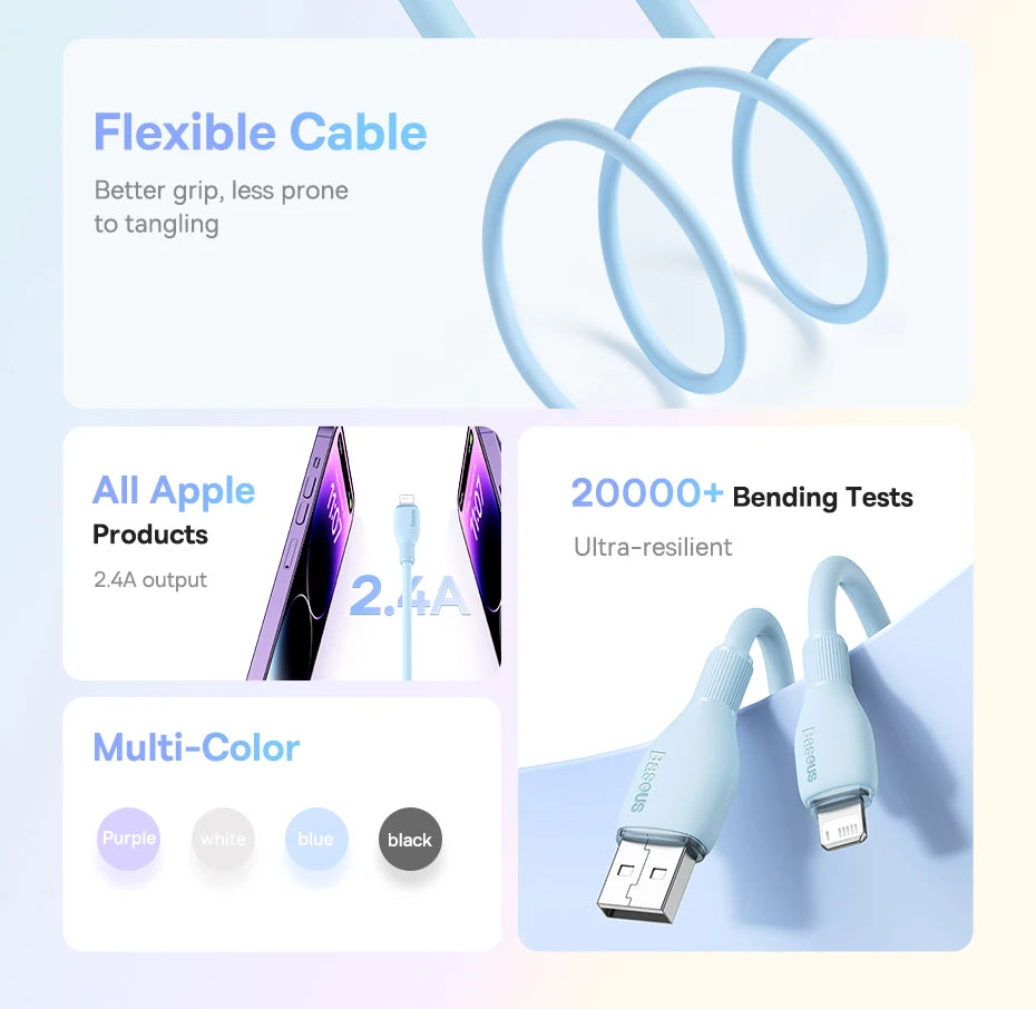 2.4A Fast Charging Data Cable for iPhone