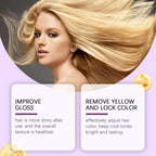 Purple Hair Mask and Shampoo Set for Color Protection and Repair