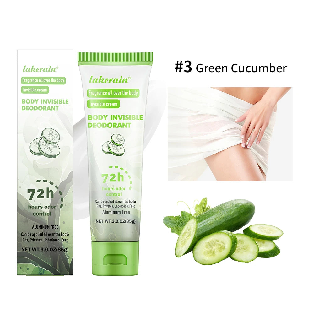 Long-Lasting Invisible Body Deodorant Cream