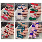 Christmas Semi-Cured Gel Nail Wrap Stickers