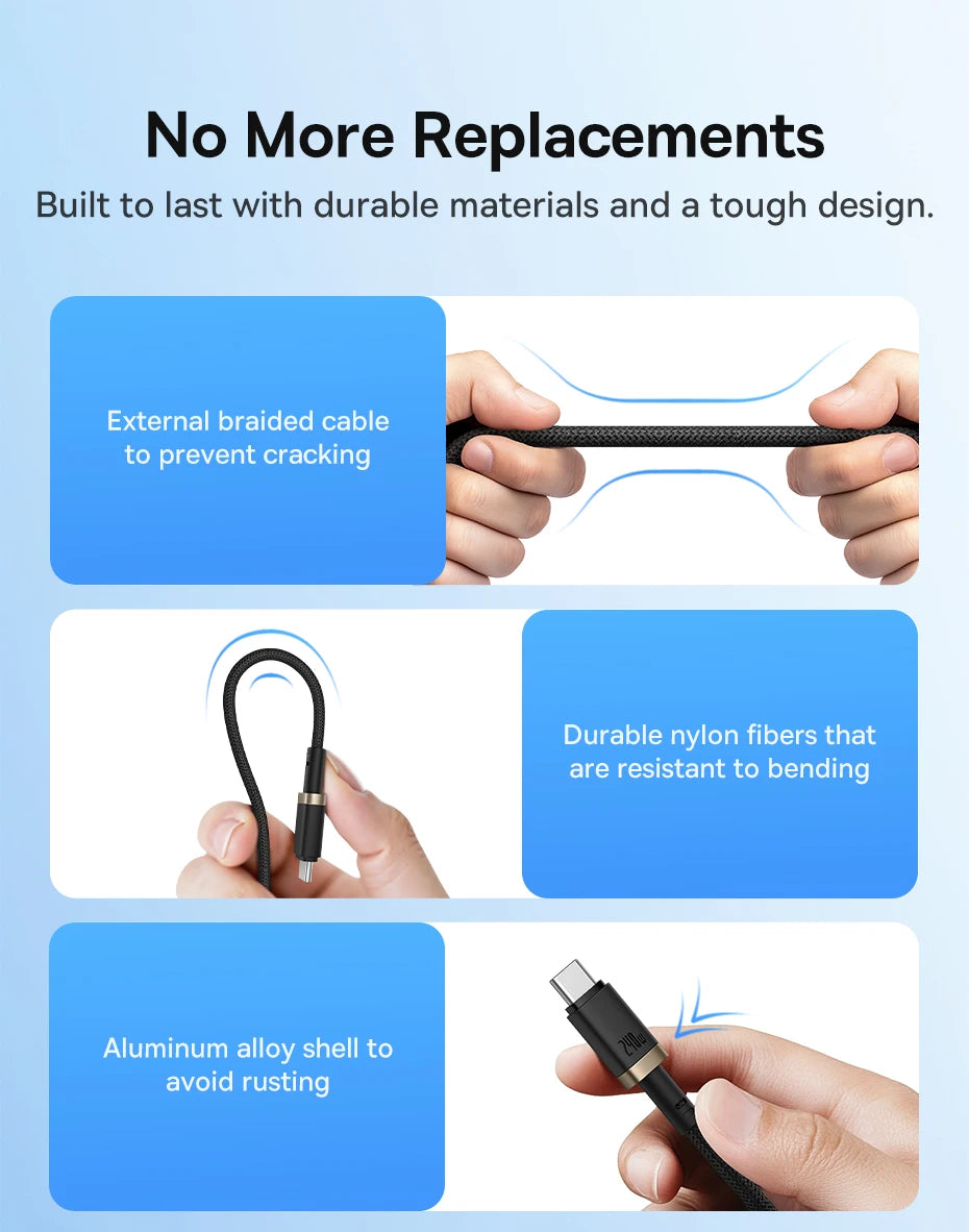 240W USB-C to USB-C Fast Charging and Data Sync Cable