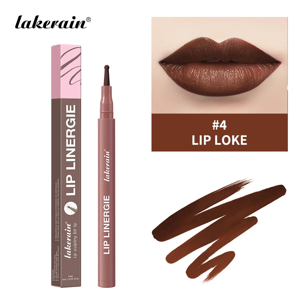 Waterproof Long-Lasting Felt-Tip Lip Liner Stain - 33