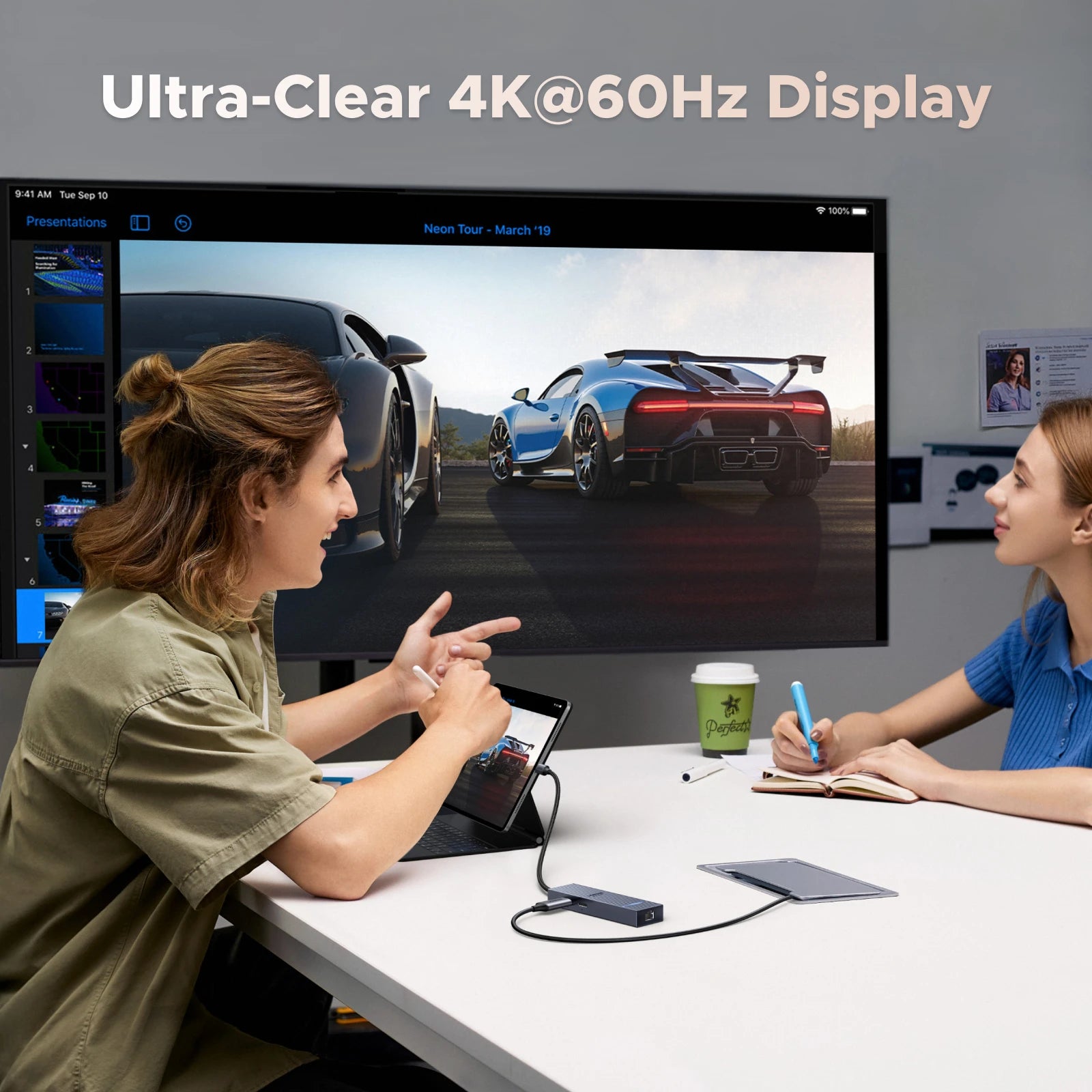 6-in-1 USB-C Hub with 4K 60Hz HDMI and 100W PD Charging - 3