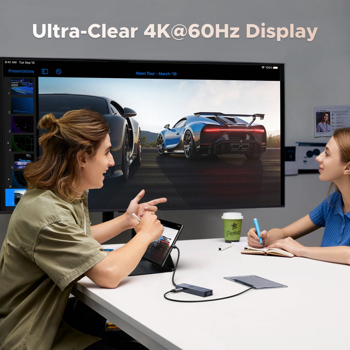 6-in-1 USB-C Hub with 4K 60Hz HDMI and 100W PD Charging