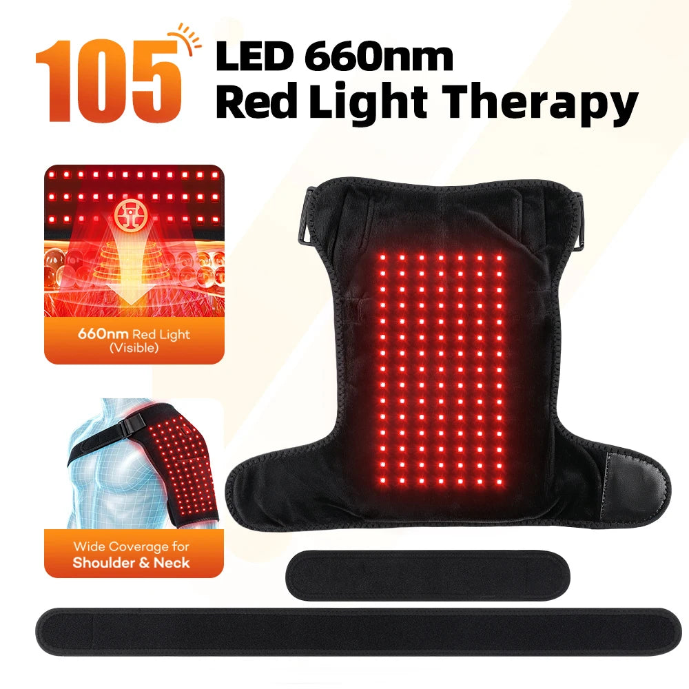 Red Light Therapy Heated Shoulder Wrap