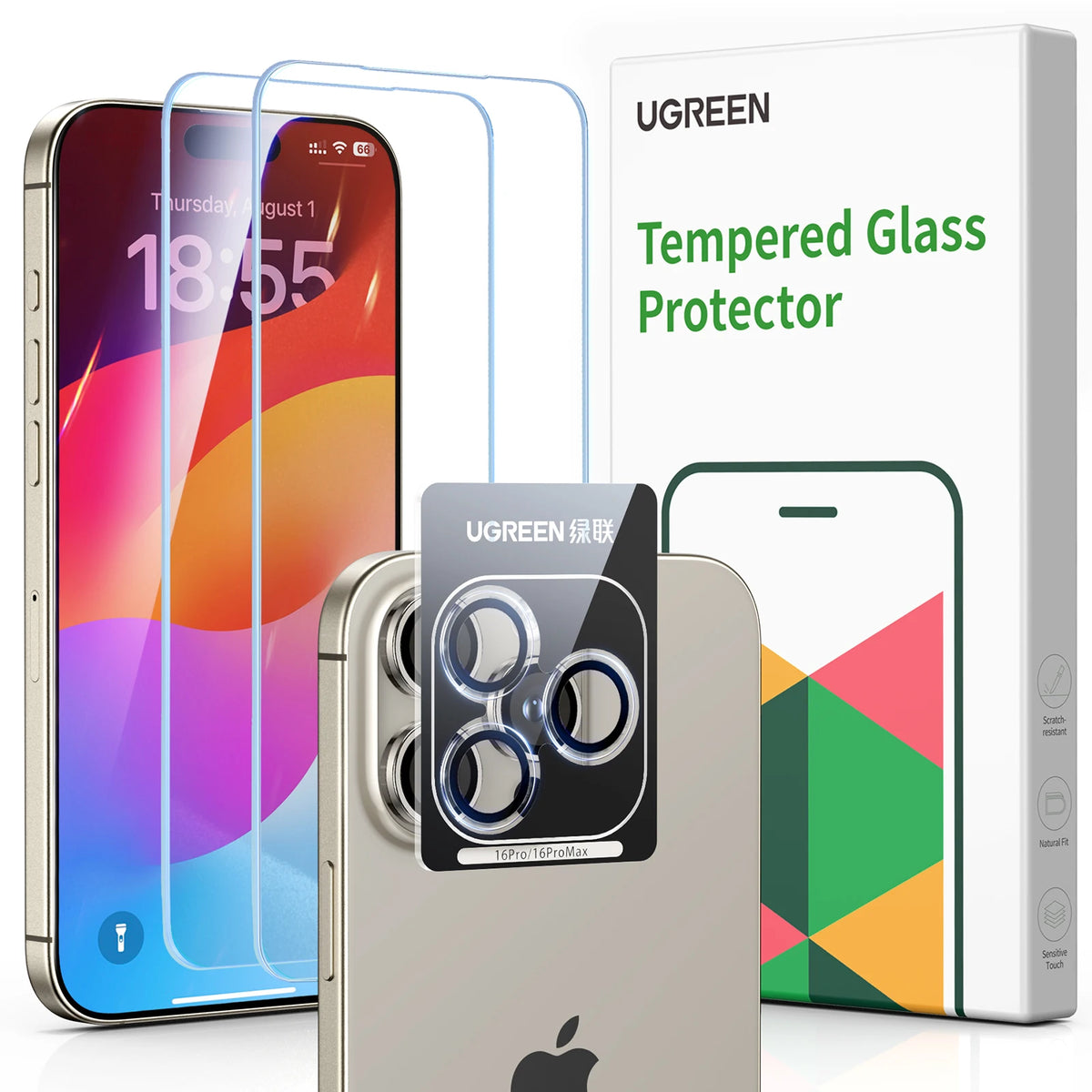 Tempered Glass Screen Protector for iPhone 16 Series