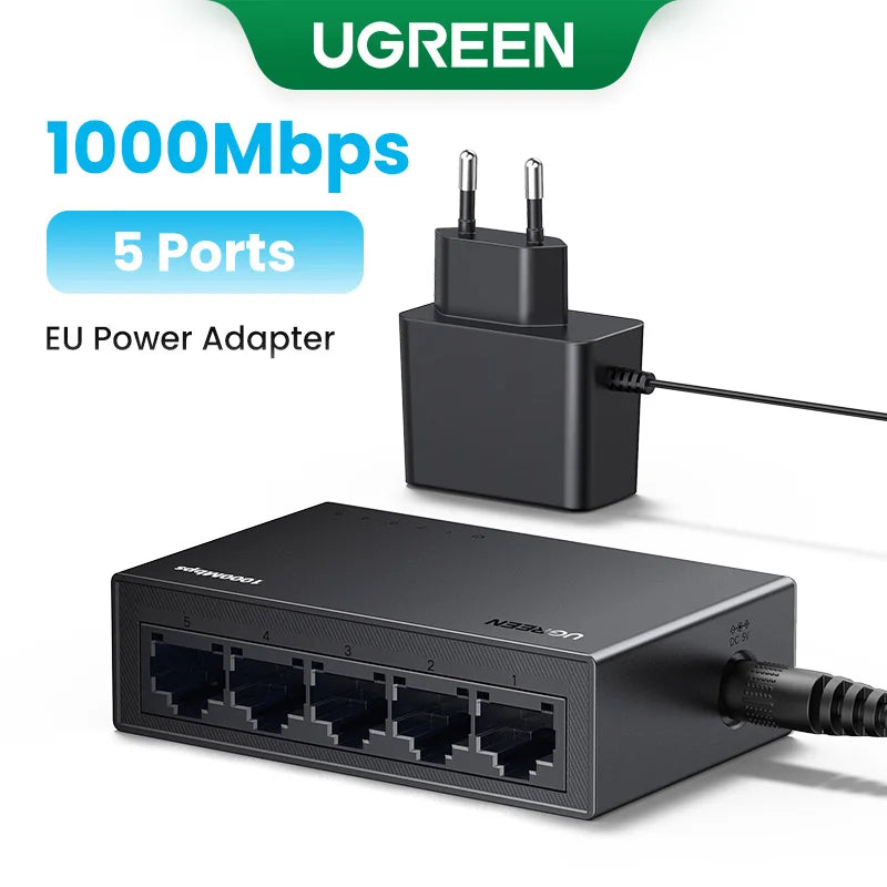 5-Port Gigabit Ethernet Network Switch 1000Mbps