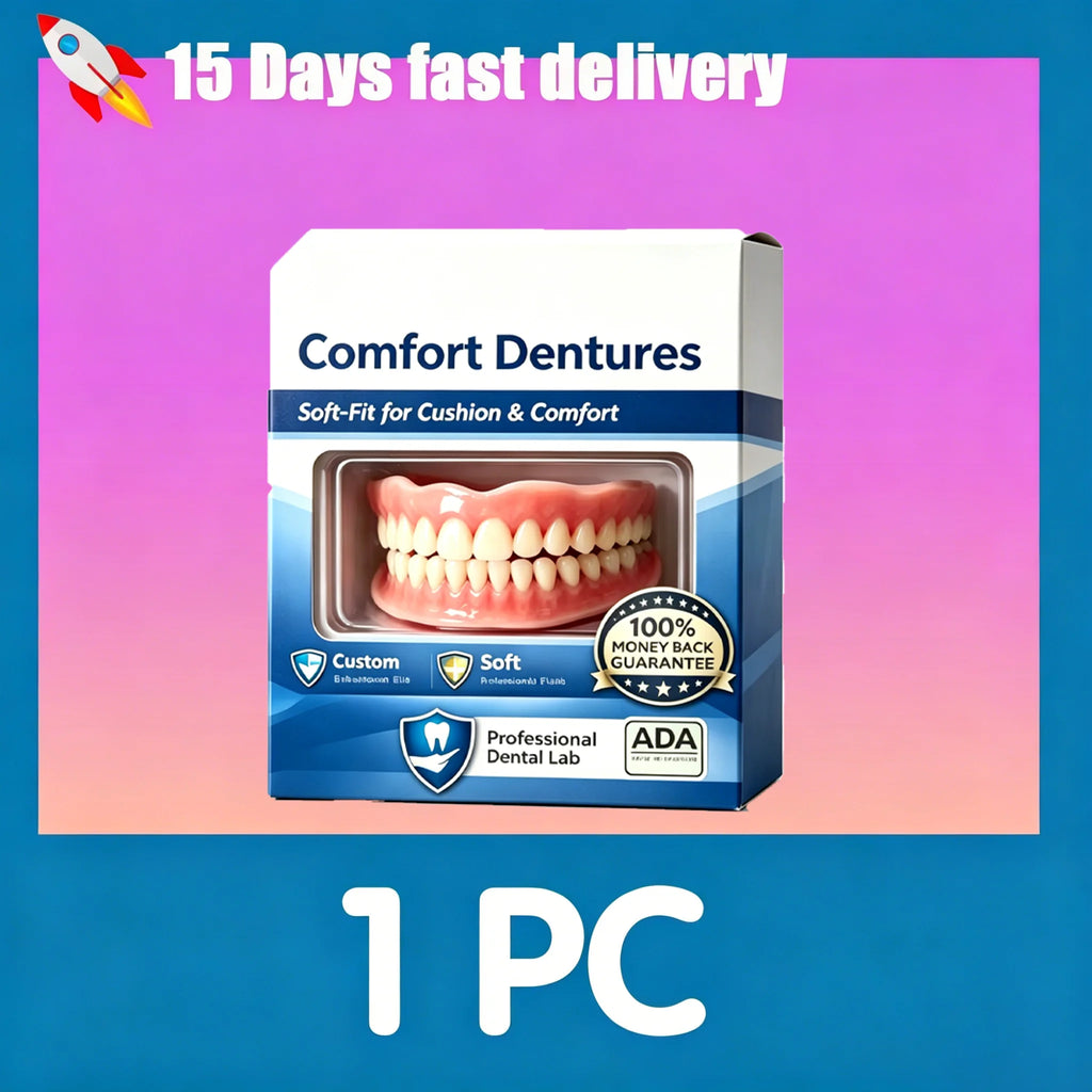 Flexible Silicone Denture Set for Natural Smile