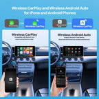 2 in 1 Wireless CarPlay and Android Auto Adapter Bluetooth 5.3 WiFi