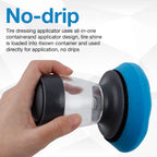 Tire Shine Applicator with Integrated Reservoir for Car Detailing