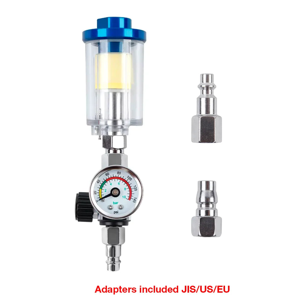 1/4" Air Compressor Filter and Pressure Regulator for Spray Guns