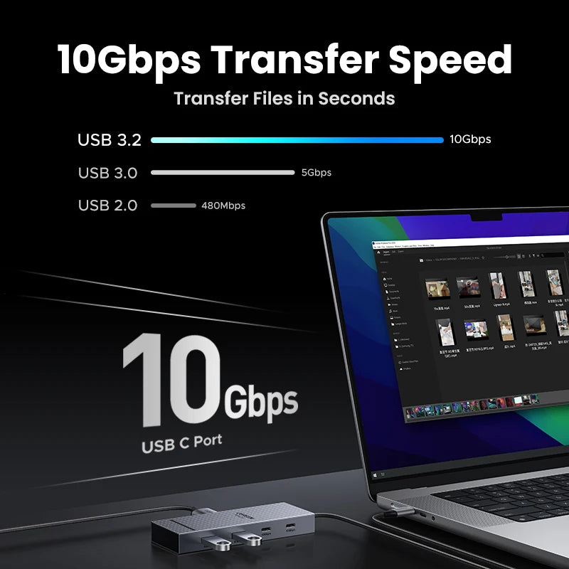 7-in-1 USB-C Hub with Dual 4K 60Hz HDMI and 100W Charging
