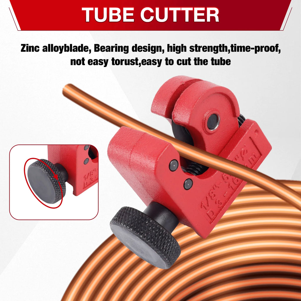 Brake Line Flaring Tool Kit for Copper and Steel Tubing