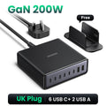 200W GaN 8-in-1 Desktop Fast Charging Station