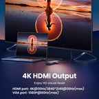 10-in-1 USB-C Docking Station with 4K HDMI, VGA, and 100W PD