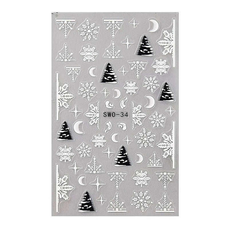 Christmas Cartoon Nail Art Stickers - 11