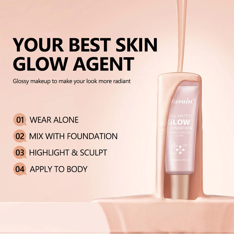 Liquid Illuminating Glow Foundation and Highlighter