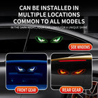 Solar Powered Demon Eye LED Car Warning Light