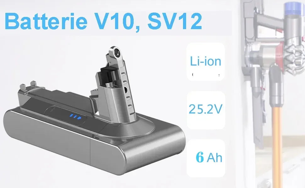 Replacement Battery for Cordless Vacuum Cleaners